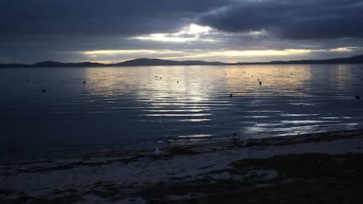 The pre-dawn light at the camp site in Yanakie, looking towards Wilson's Prom.