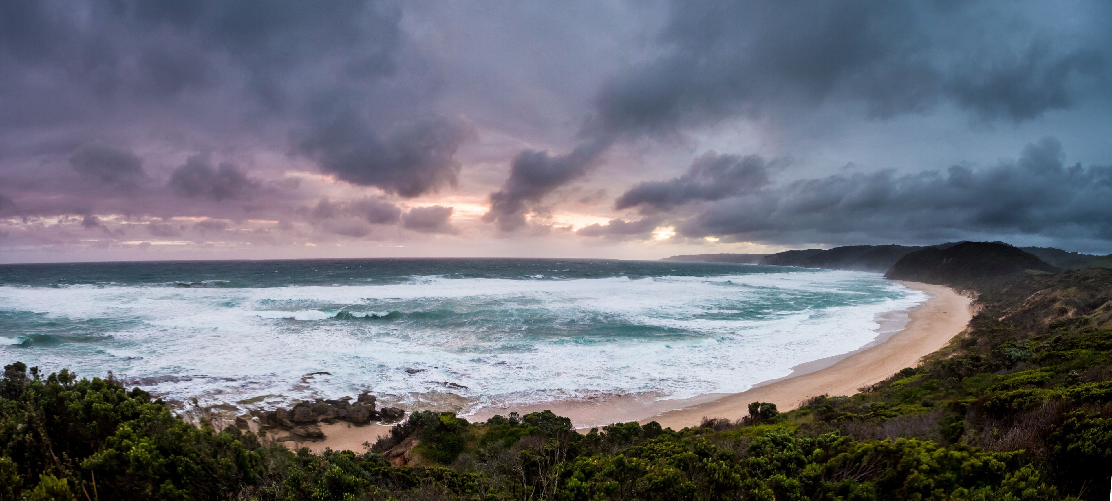 Abstract images of the mighty pacific ocean crashing ashore along the great ocean road