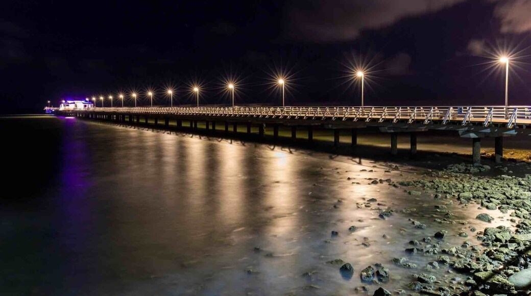 Shorncliffe pier by night