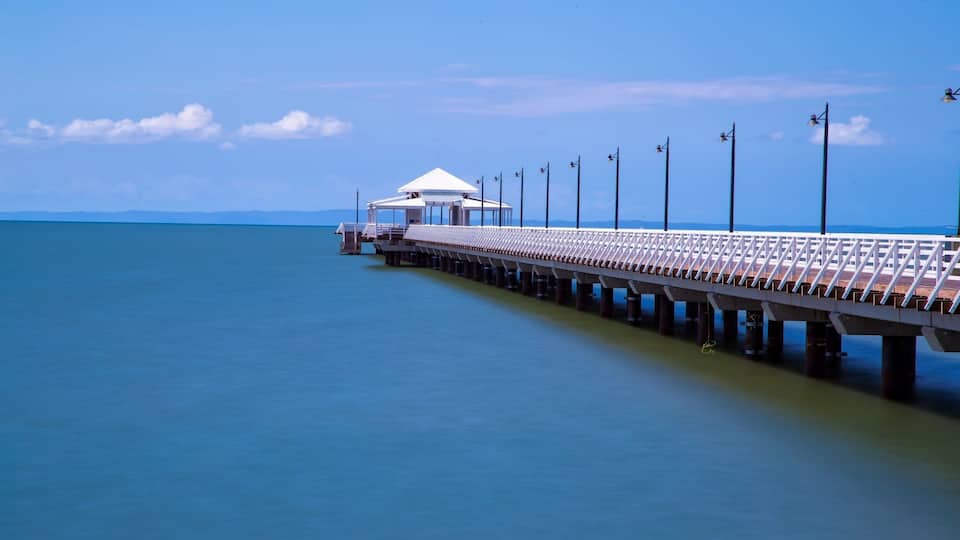 The refurbished Shorncliffe Jetty. After 4 years, she's about to be reopened to the public. Coinciding with the Bluewater Festival and the Brisbane to Gladstone Yacht rate, the jetty looks mighty fine. On the north side of Brisbane the jetty juts out into Bramble Bay and Moreton Island can be seen on a clear day like today. Why not visit.