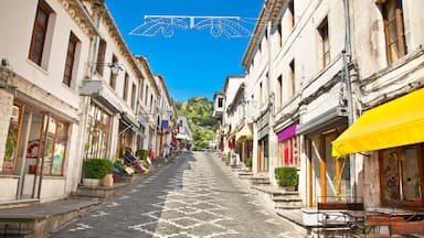 Street scene in Gjirokaster, Albania