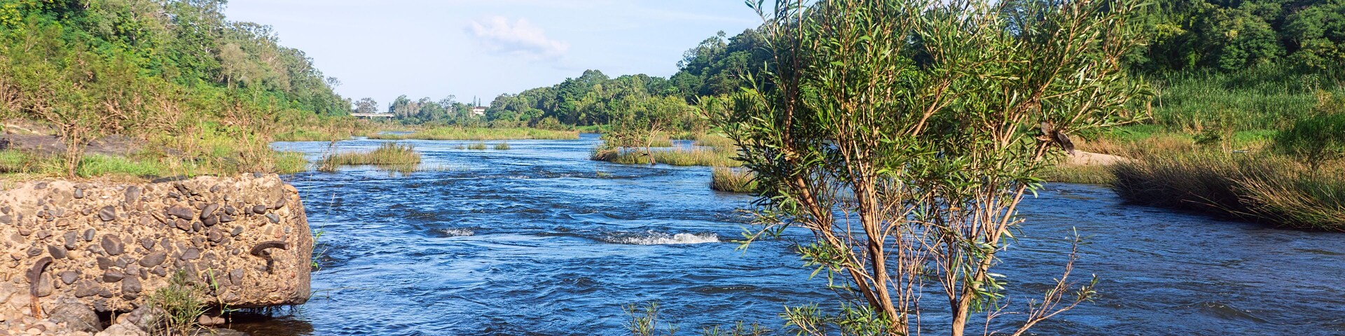 Beautiful Pioneer River at Marian looking East.