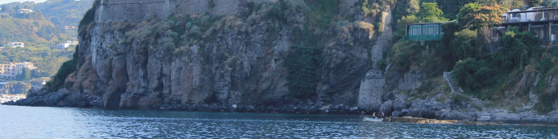 Sailing toward South East of Lipari , Sicily