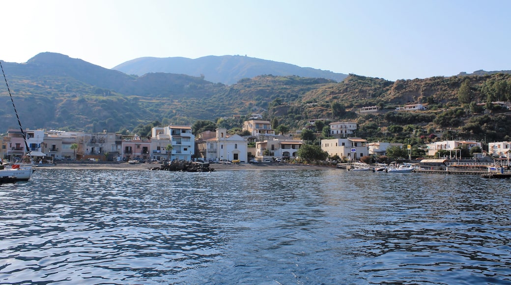 Sailing toward South East of Lipari , Sicily