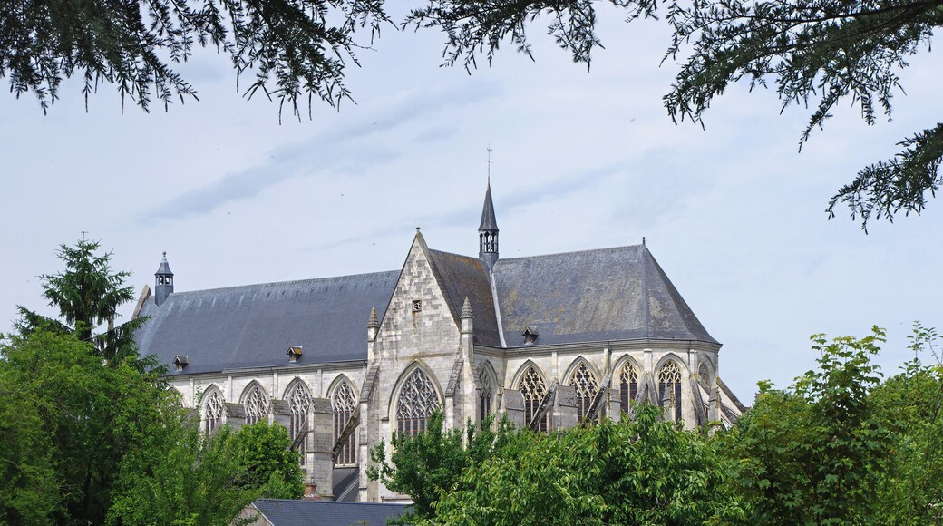 Basilique Notre-Dame de Cléry-Saint-André. Lieu de dévotion, suite à la découverte sur le site d'une statue de la Vierge enfouie dans le sol. Construction d'une église, vers 1280. L'église est une étape sur le chemin de Compostelle. L'église est agrandie et transformée en collégiale par Philippe le Bel (1309) En 1428, pendant la guerre de cent ans, l'église est détruite par les troupes anglaises de Salisbury (il ne reste que la tour carrée). 15 août 1443, le voeu de Dieppe. Devant la ville, le dauphin Louis (futur Louis XI), fils du roi Charles VII, implore à genou la Vierge de Cléry. Il fait le voeu de reconstruire la collégiale si la Vierge l'aide à remportera victoire contre les anglais à Dieppe. Dunois, qui commandait les troupes royales remporte la victoire. Le 30 août 1483, Louis XI meurt, avant la fin de la construction de l'église. Il sera enterré dans l'église de Cléry-Saint-André, au contraire des autres rois de France qui sont enterrés à Saint-Denis. Une bulle du pape Léon XIII du 2 février 1894 fait de l'église une basilique. Basilica of Our Lady of Clery-Saint-André. Place of worship, following the discovery of the site of a statue of the Virgin buried in the ground. Construction of a church in 1280. The church is a step on the way to Compostela. The church was enlarged and transformed into college by Philip the Fair (1309) In 1428, during the Hundred Years War, the church was destroyed by British troops in Salisbury (there is only the square tower). August 15, 1443, the vow of Dieppe. To the city, the Dauphin Louis (the future Louis XI), son of King Charles VII, to implore the Virgin of Clery knee. He vowed to rebuild the college if the Virgin with a win victory against the English in Dieppe. Dunois, who commanded the royal troops wins. August 30, 1483, Louis XI died before the end of the construction of the church. He will be buried in the church of Clery-Saint-Andre, unlike other kings of France are buried in Saint-Denis. A bull of Pope Leo XIII of February 2, 1894 made the church a basilica.