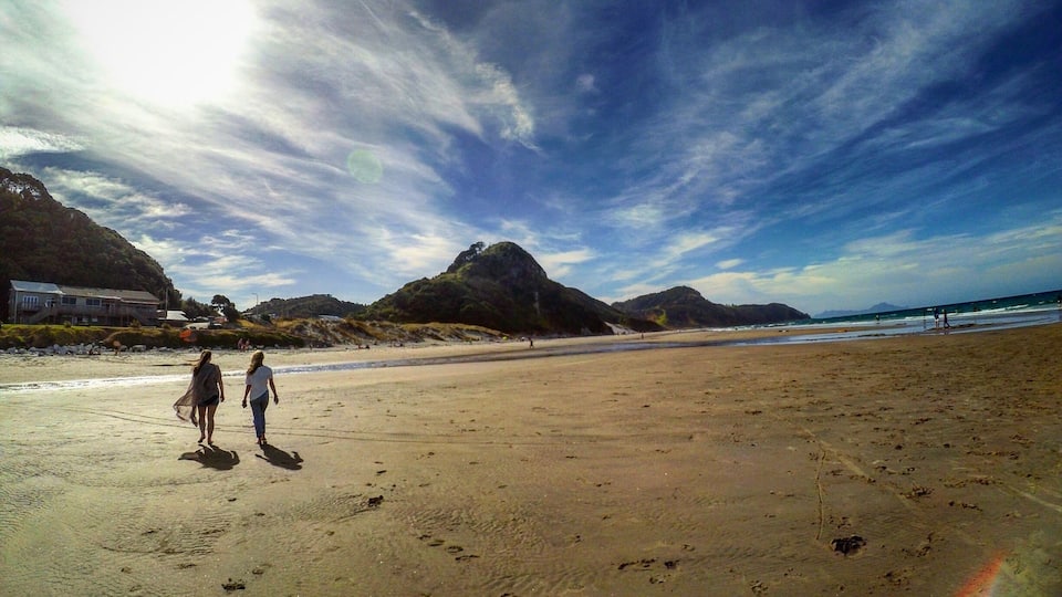 Mangawhai beach, New Zealand.