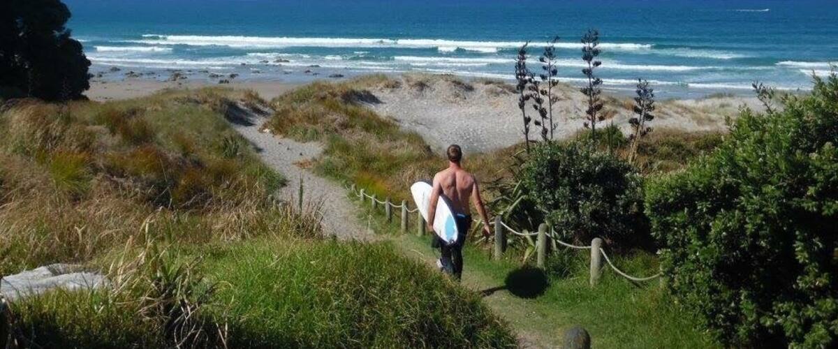 Mangawhai surf beach. Beautiful spot an hour or so north of Auckland