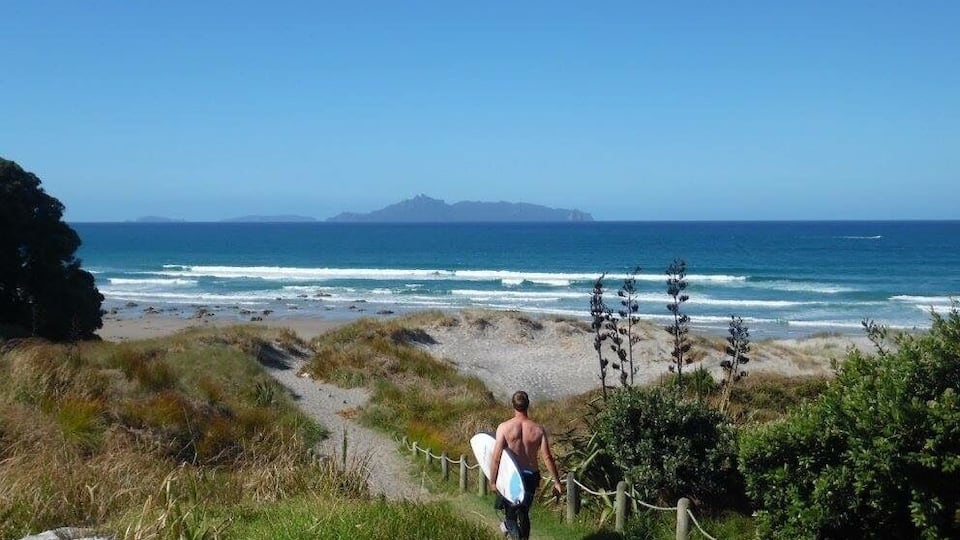 Mangawhai surf beach. Beautiful spot an hour or so north of Auckland
