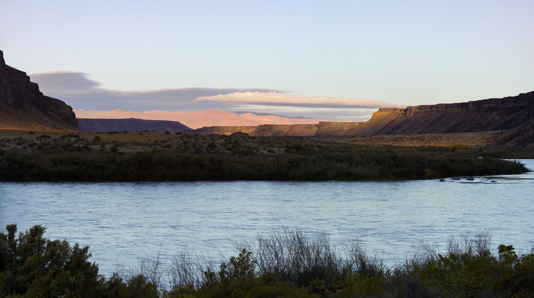 Swan Falls Idaho River planes in the Morning at Sunrise - Panorama
