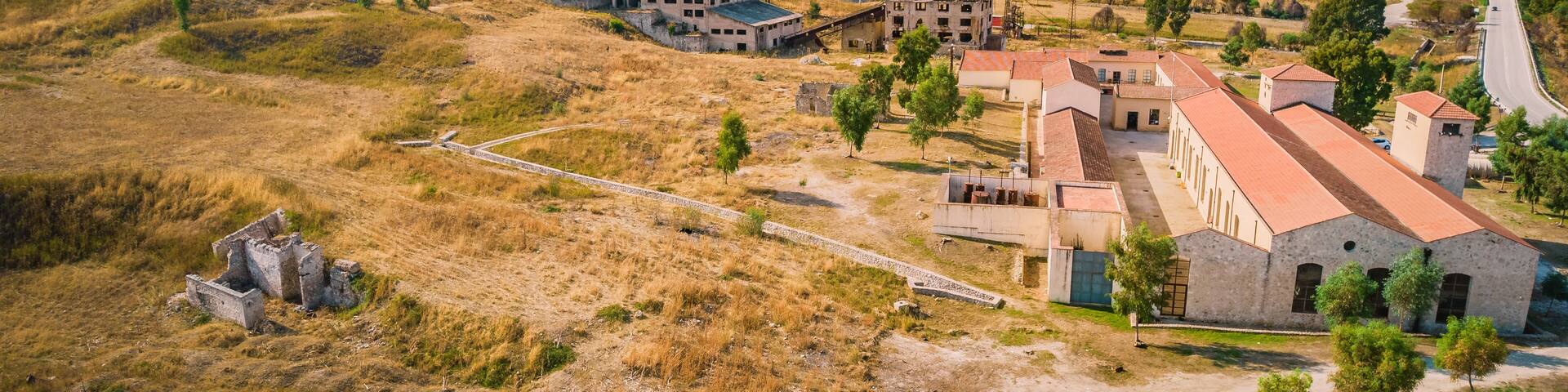 "Trabia - Tallaria" Old Sulfur Mines Near Riesi and Sommatino, Province of Caltanissetta, Sicily, Italy, Europe