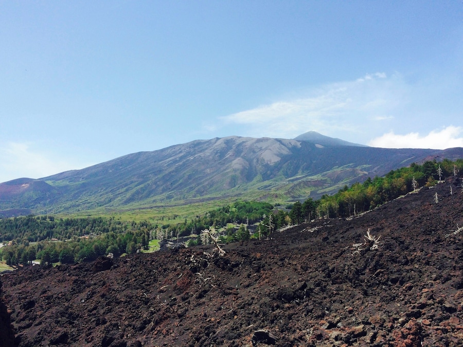 South side of mount etna