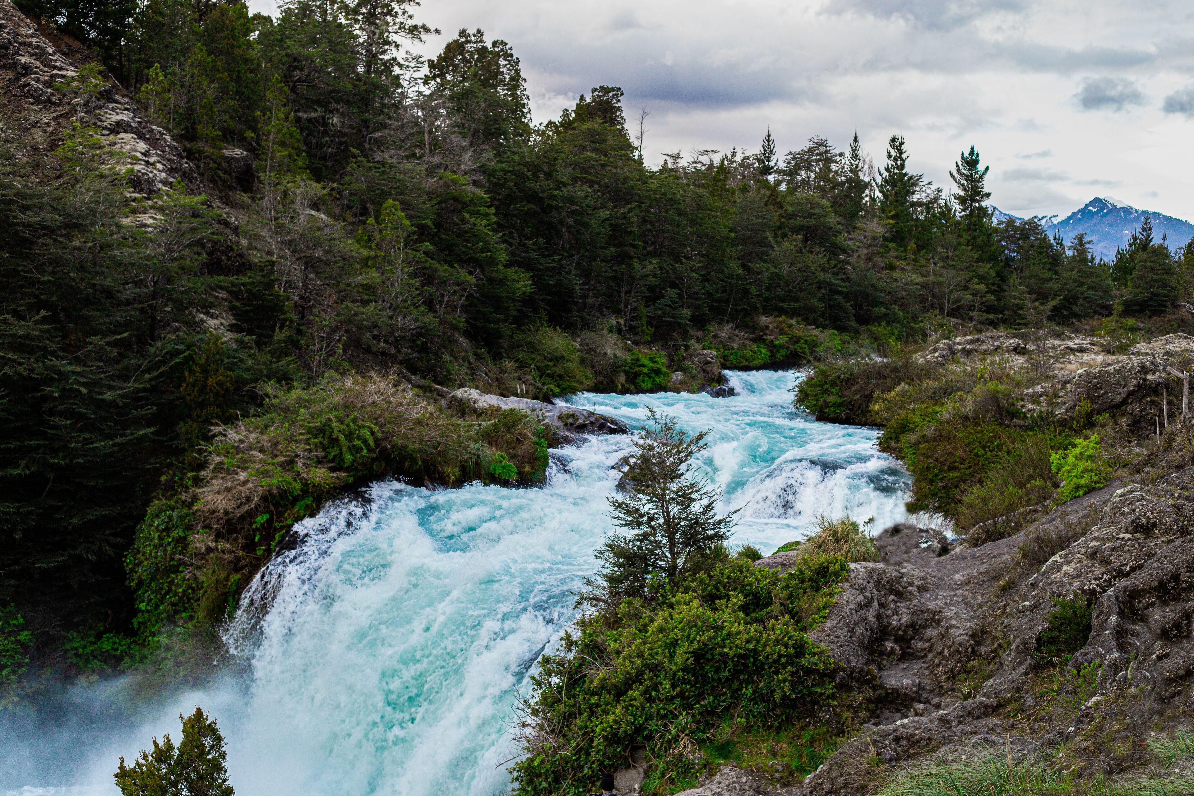 cascada del truful truful region de la araucania Chile