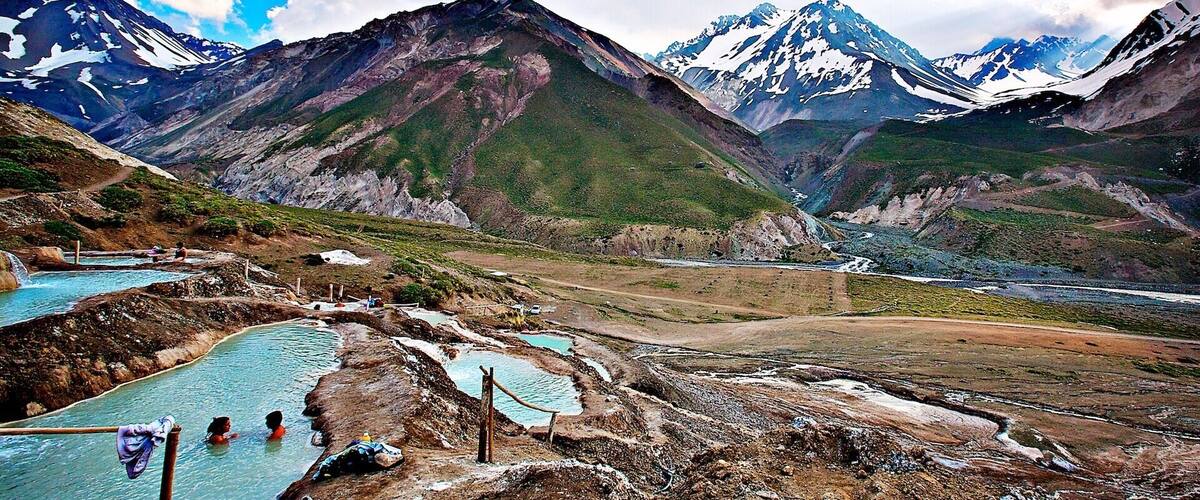 My favorite bath spot so far! ;).
Baños de Colina is natural hot springs at the foothills of Andes Mountains near Santiago Chile, it's about 2.5 hours of drive from the city but totally worth it. ;)
This was taken in July, several years ago...