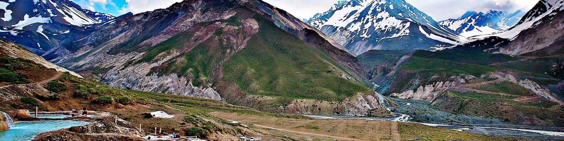 My favorite bath spot so far! ;).
Baños de Colina is natural hot springs at the foothills of Andes Mountains near Santiago Chile, it's about 2.5 hours of drive from the city but totally worth it. ;)
This was taken in July, several years ago...