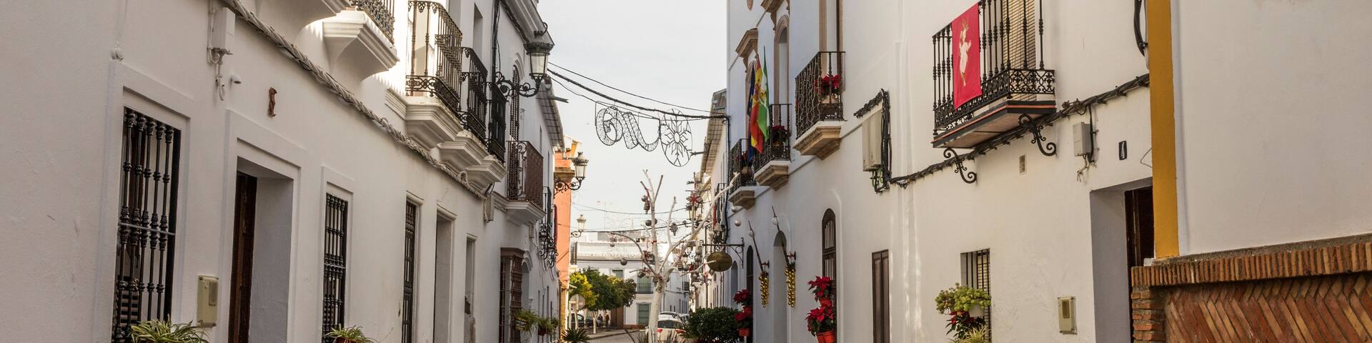 La Puebla de los Infantes, Spain, a town in the Northern mountain range of the province of Sevilla in Andalucia