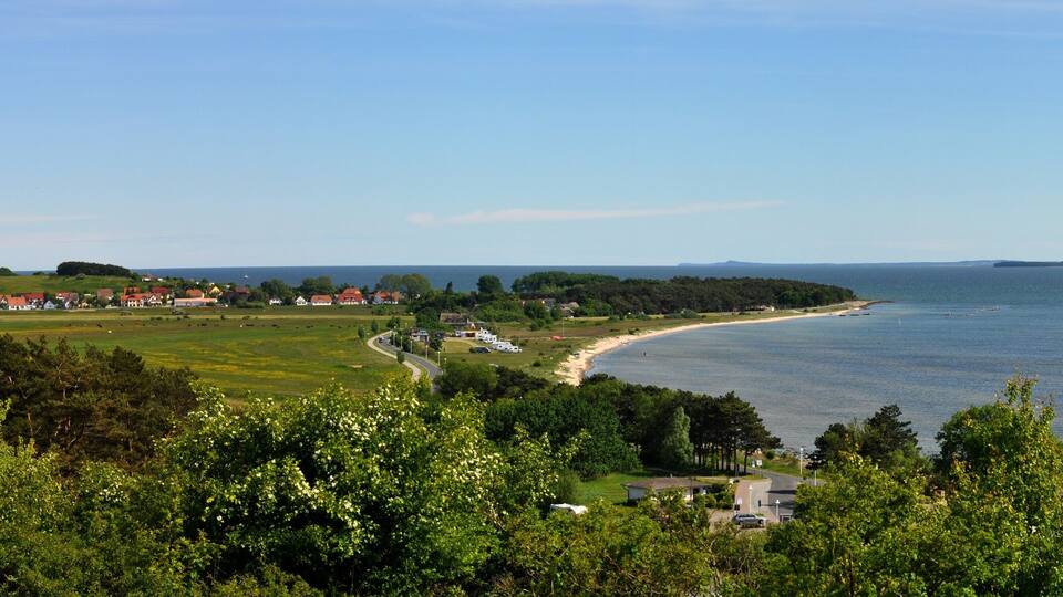 Klein Zicker und Ostseebad Thiessow auf der Insel Rügen, Panorama