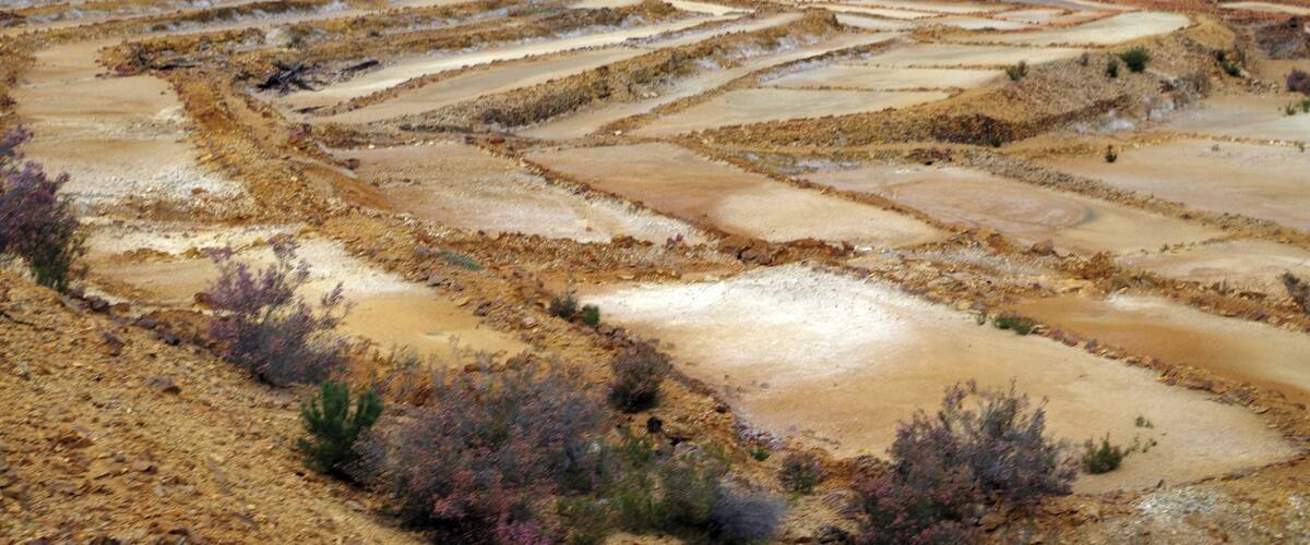 Salterns in Minas de Riotinto. (Huelva, Spain).