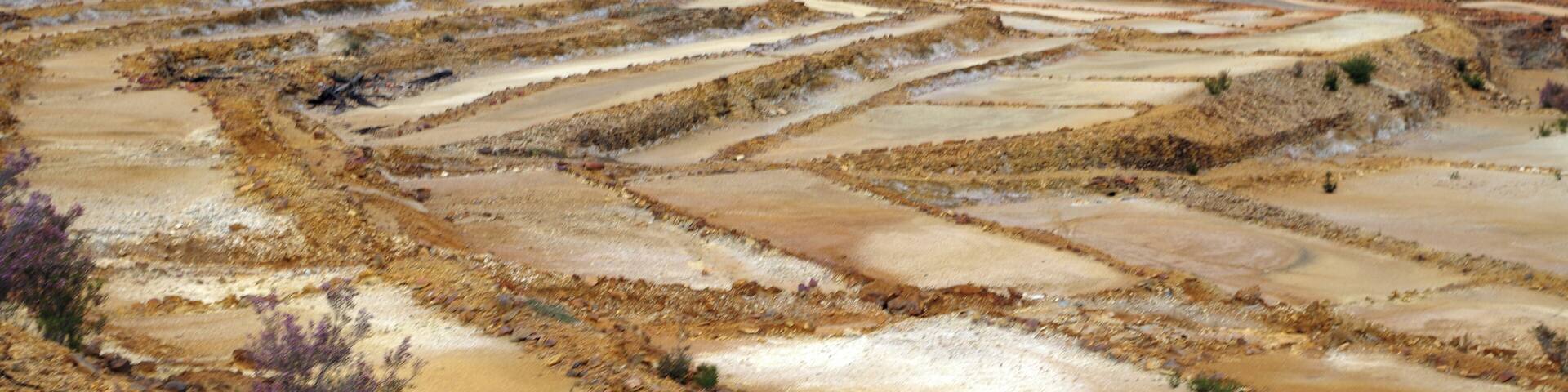 Salterns in Minas de Riotinto. (Huelva, Spain).