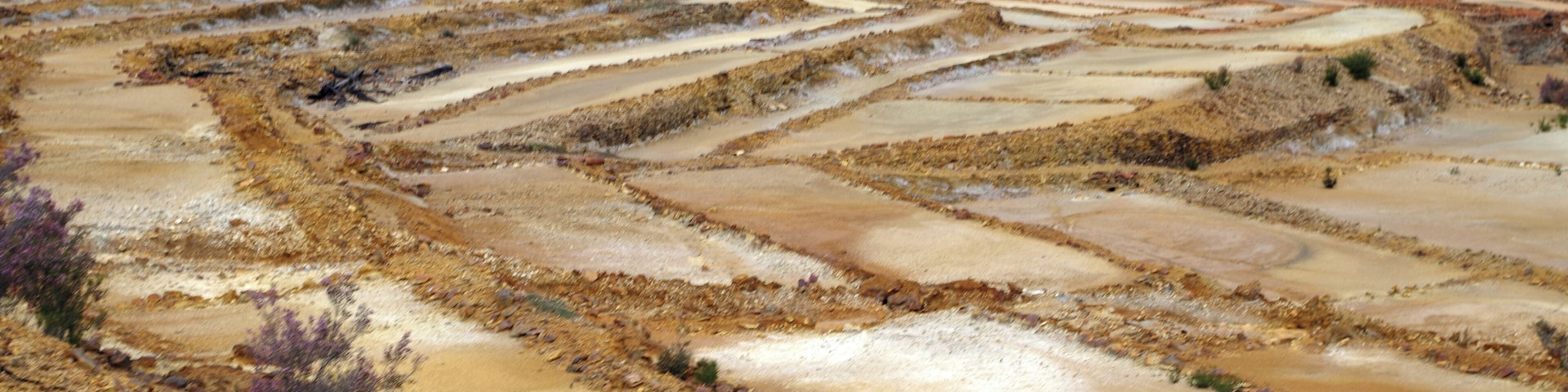 Salterns in Minas de Riotinto. (Huelva, Spain).