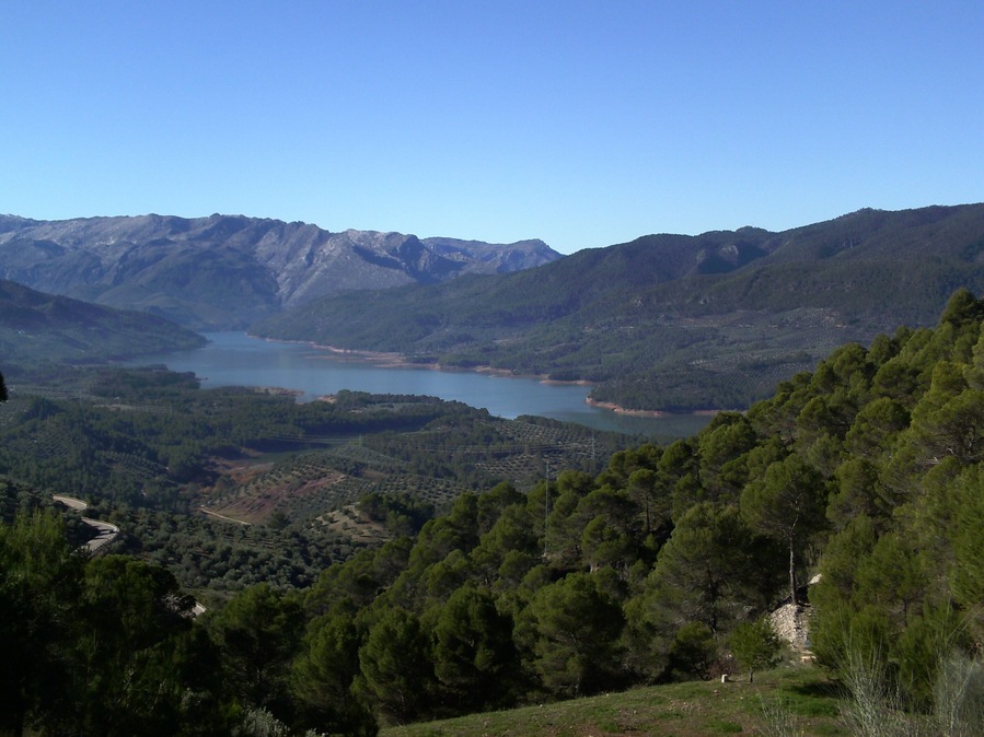 Vista del embalse del Tranco, en Santiago-Pontones (provincia de Jaén).