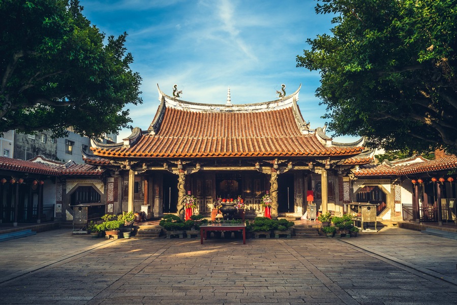 lukang longshan temple in lukang township, changhua county, taiwan