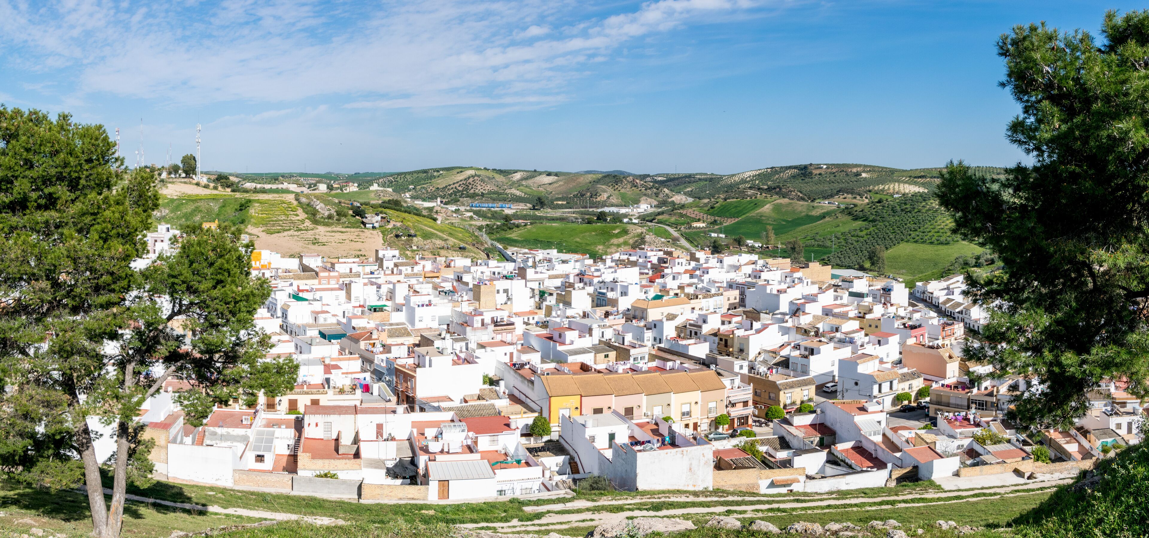 The Spanish town of Morón de la Frontera located in Andalucía. 