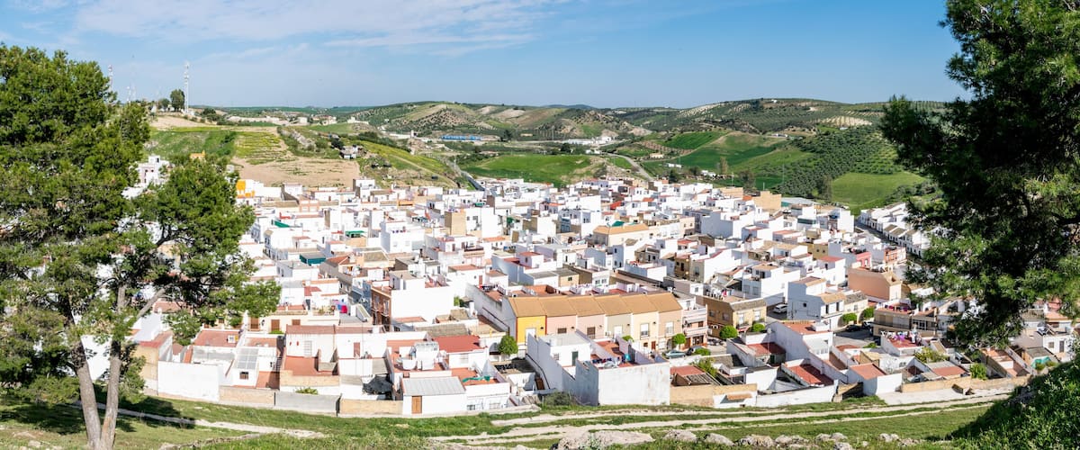 The Spanish town of Morón de la Frontera located in Andalucía.