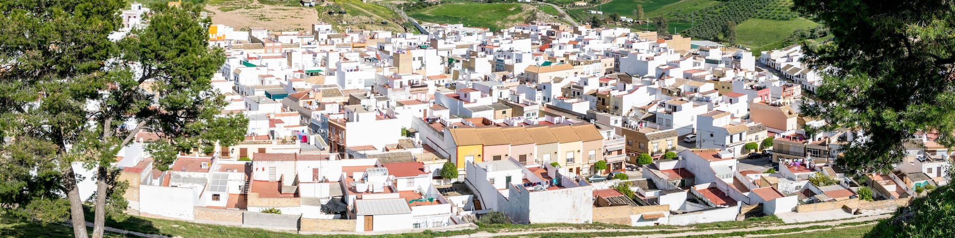 The Spanish town of Morón de la Frontera located in Andalucía.