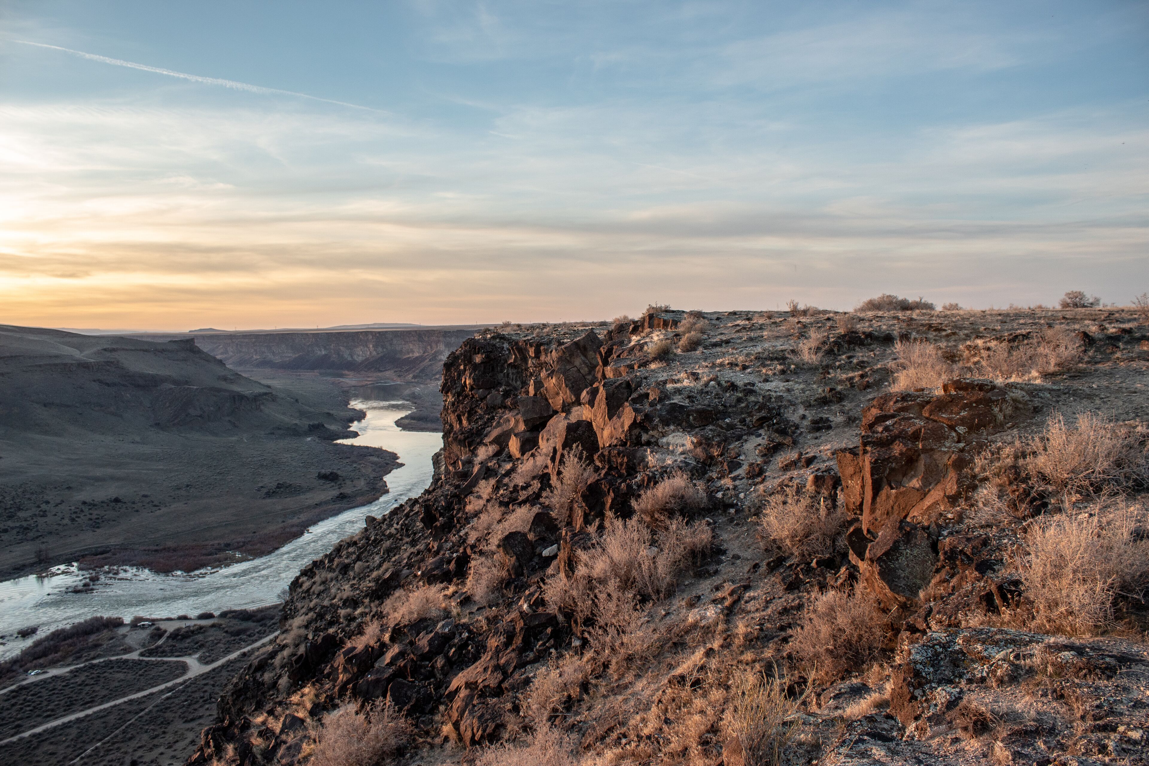 Dedication Point Canyon Sunset Landscape, Kuna, Idaho