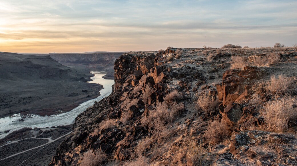 Dedication Point Canyon Sunset Landscape, Kuna, Idaho