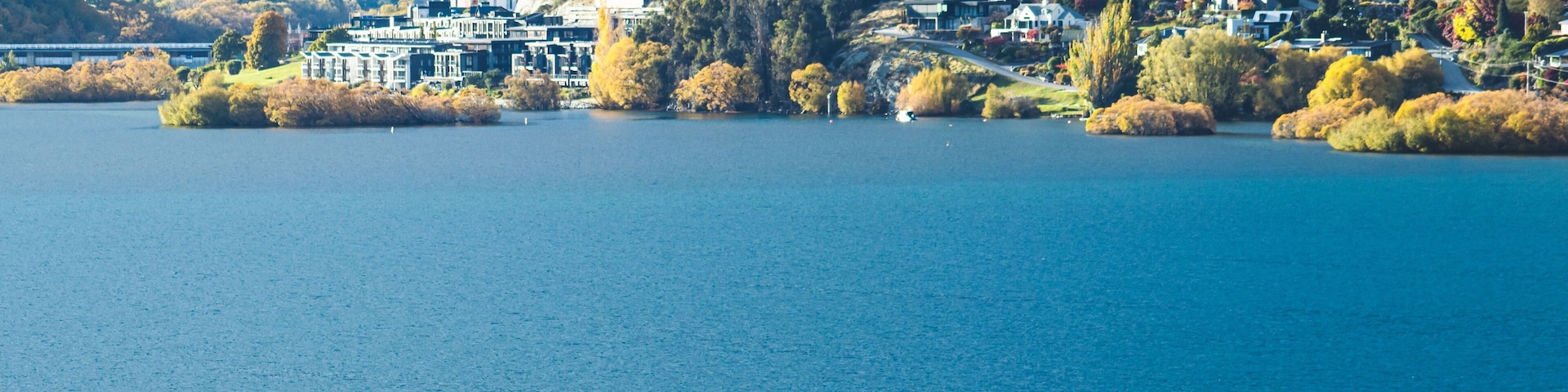 Early morning view of Kawarau Heights, looking across from Frankton, Queenstown.