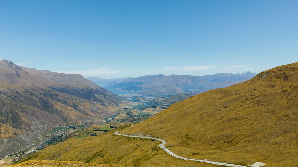 The view of Queenstown from the Pisa Conservation Area track