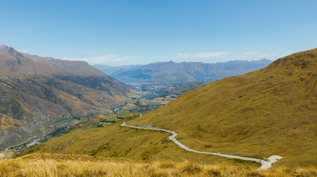 The view of Queenstown from the Pisa Conservation Area track