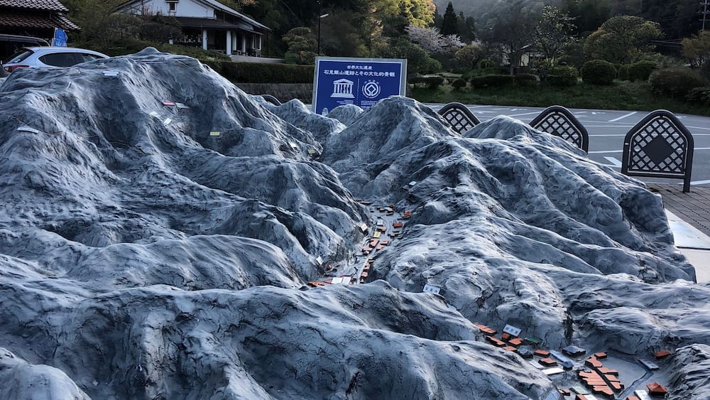 A model of the whole silver mine area