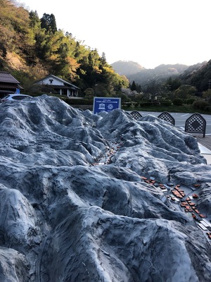 A model of the whole silver mine area