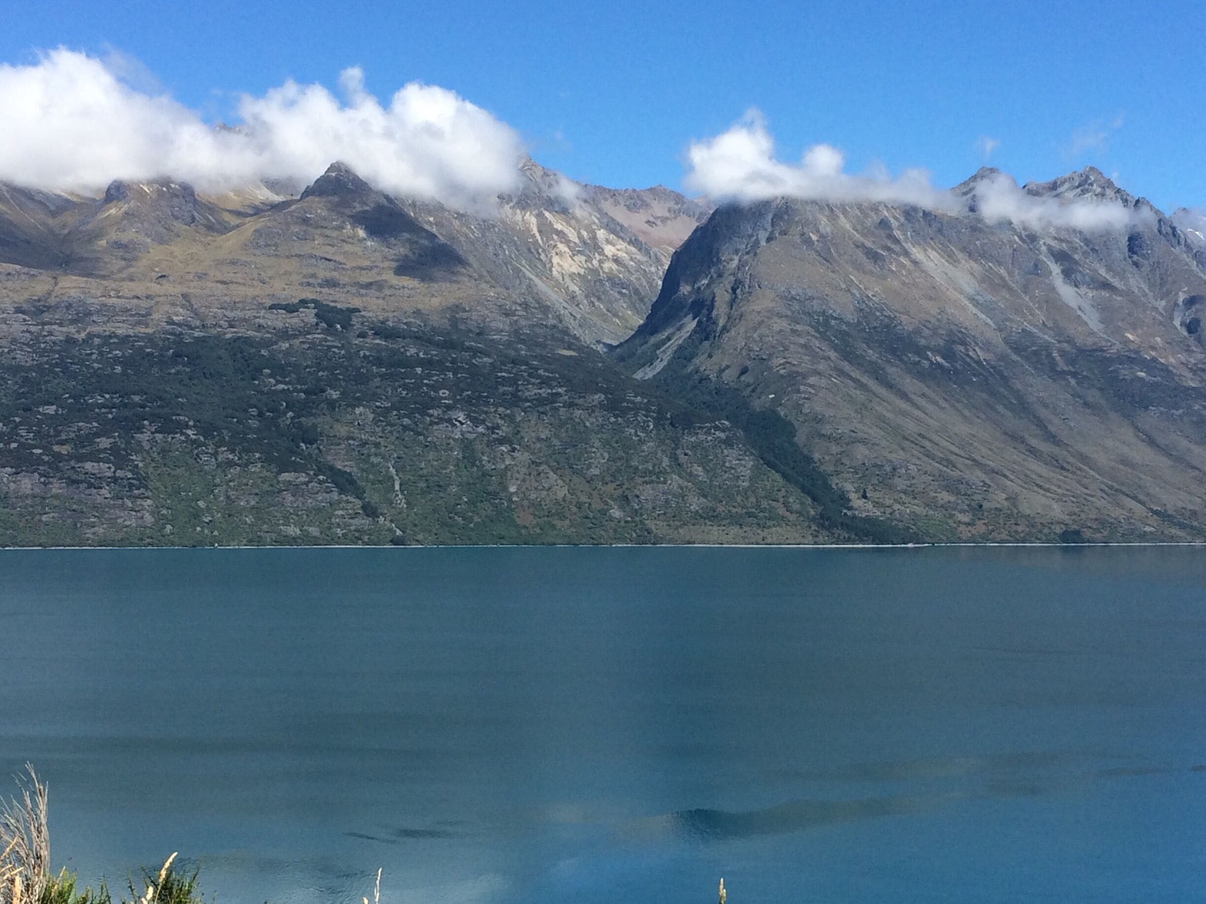 Amazing views in Queenstown, New Zealand. Took this on a stop while driving - jumped in for a swim - clearest water ever, but cold. 