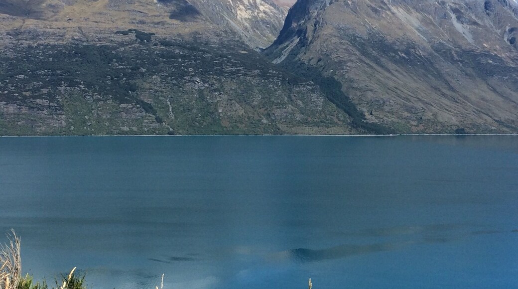 Amazing views in Queenstown, New Zealand. Took this on a stop while driving - jumped in for a swim - clearest water ever, but cold.