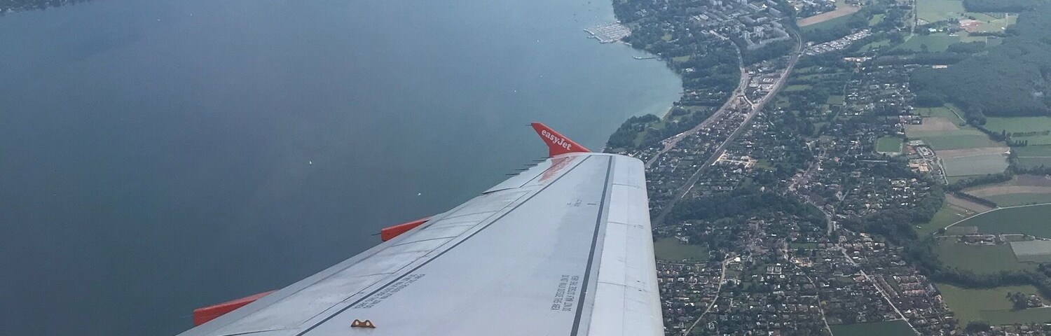 Léman Lake from the sky