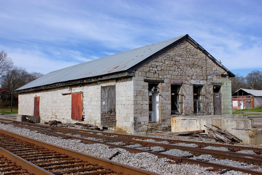 This abandoned train depot was constructed by the State of Georgia in 1848, and is one of the oldest in Georgia.  The depot witnessed many important events during the Civil War; a speech by Confederate President Jefferson Davis in 1861; the Great Locomotive Chase of 1862; a Civil War battle; and the first headquarters of General William T. Sherman during his Atlanta Campaign.