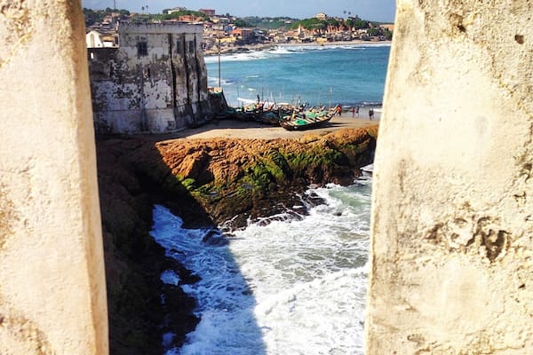 Cape Coast Castle is one of approximately forty fortresses built along the Gold Coast of West Africa by Europeans. Originally built by the Swedes for trading for timber and gold, the fort passed into the hands of the Dutch, followed by the British during which time the fort became infamously associated with the emergent slave trade. Today it serves as a stark reminder of that tragic period in history.