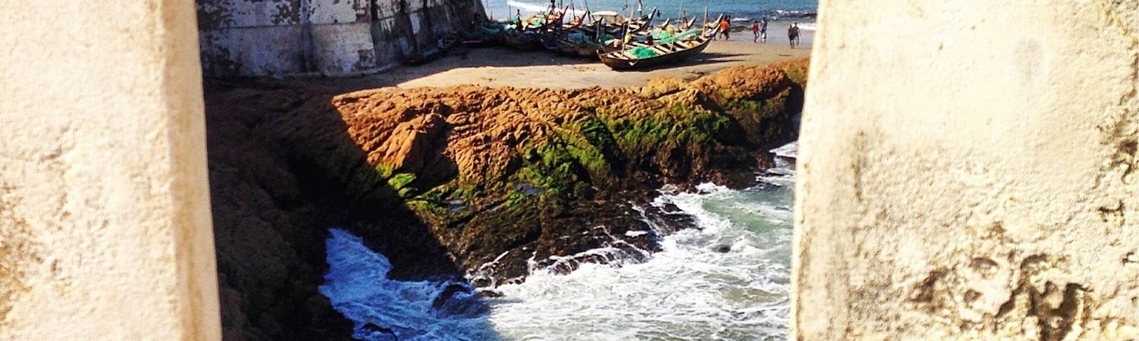 Cape Coast Castle is one of approximately forty fortresses built along the Gold Coast of West Africa by Europeans. Originally built by the Swedes for trading for timber and gold, the fort passed into the hands of the Dutch, followed by the British during which time the fort became infamously associated with the emergent slave trade. Today it serves as a stark reminder of that tragic period in history.