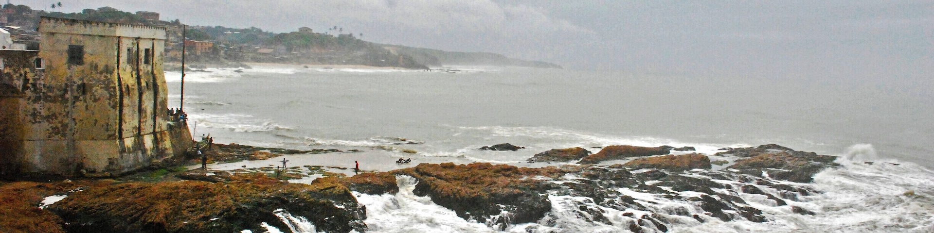 A view from Cape Coast Castle (there will be rain).