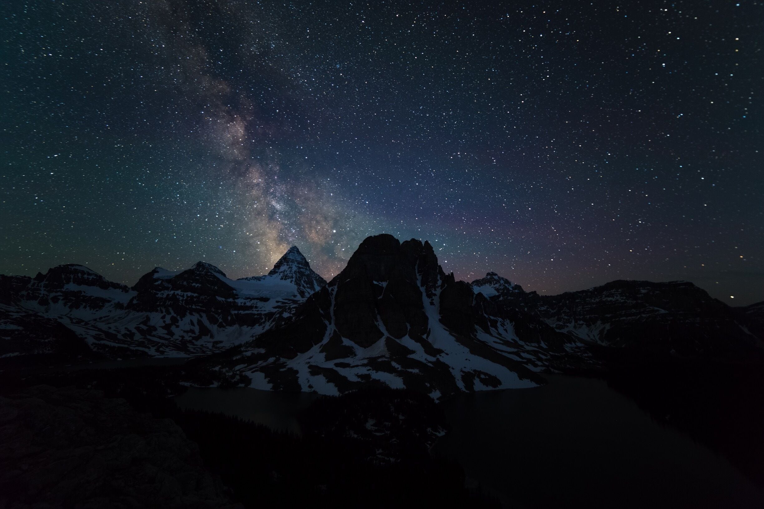 Milky Way above mount Assiniboine 