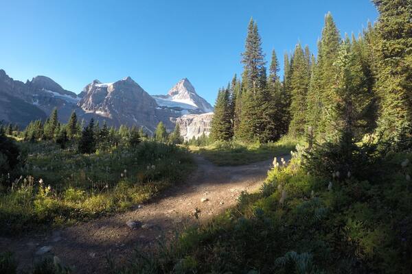 Accessible only by helicopter or hiking 27km into the backcountry, Assinniboine has breathtaking views and some of the best hiking in the Canadian Rockies!