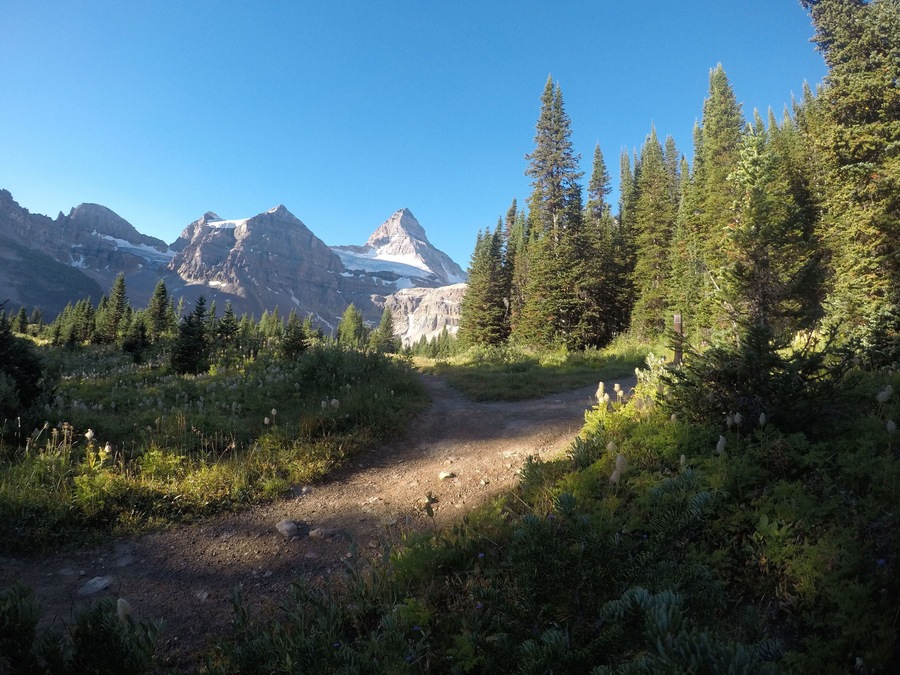 Accessible only by helicopter or hiking 27km into the backcountry, Assinniboine has breathtaking views and some of the best hiking in the Canadian Rockies!