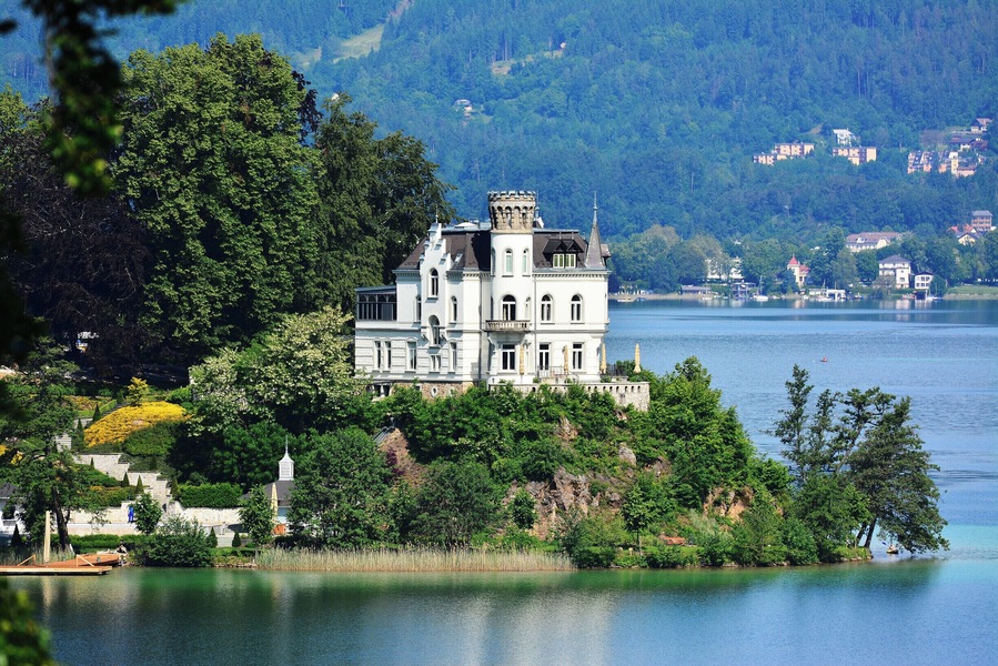 Beautiful view from the window of Seehaus Gaby-Austria