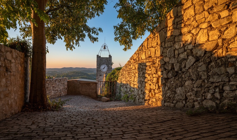 Beautiful old town of Vézénobres in southern France, featuring charming medieval architecture, narrow stone streets, and a historic atmosphere. A picturesque travel destination full of history.