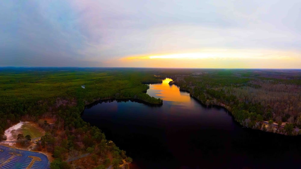 Sunset Panorama over Atsion Lake