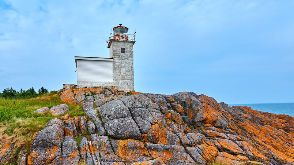 Pea Point Lighthouse, Black's Harbor, New Brunswick, Canada.