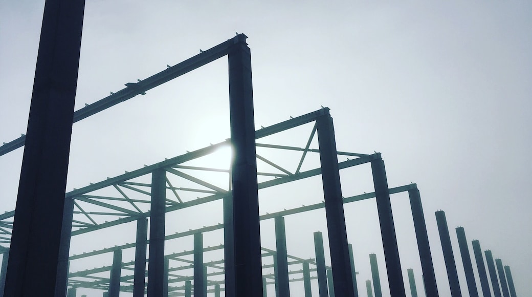 Construction site. #algeria #architecture #fog